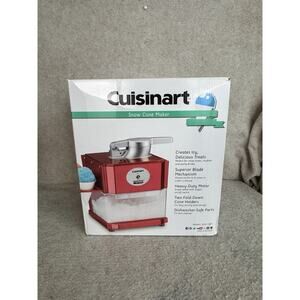 Snow Cone Machine Makes 5 Icy Cones for Slushies & Frozen Drinks Red SCM-10P1